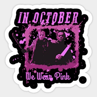 Halloween pinksan horror Sticker